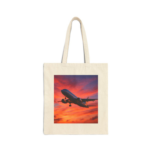 Skyward Bound - Cotton Canvas Tote Bag Skyward Bound - Cotton Canvas Tote Bag