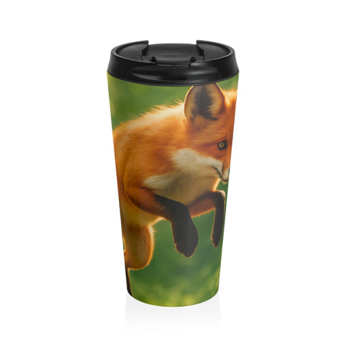 Whimsical Fox Tails - Stainless Steel Travel Mug