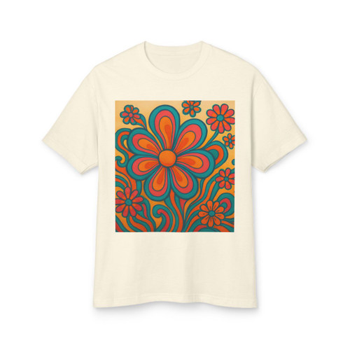 Psychedelic Flower Power - Unisex Garment-Dyed Heavyweight Cotton Tee Psychedelic Flower Power - Unisex Garment-Dyed Heavyweight Cotton Tee
