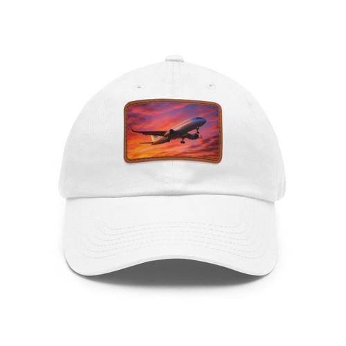 Skyward Bound - Dad Hat with Leather Patch (Rectangle)