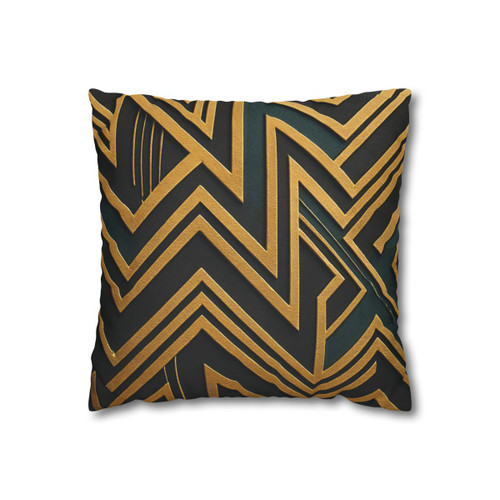 Opulent Geometry - Square Poly Canvas Pillowcase