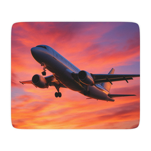 Skyward Bound - Tan Sherpa Blanket