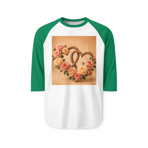 Enduring Love Blossoms - Unisex Three-Quarter Sleeve Raglan Shirt