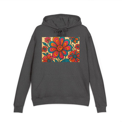 Psychedelic Flower Power - Unisex French Terry Hoodie