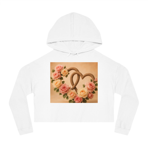 Enduring Love Blossoms - Women’s Cropped Hooded Sweatshirt Enduring Love Blossoms - Women’s Cropped Hooded Sweatshirt