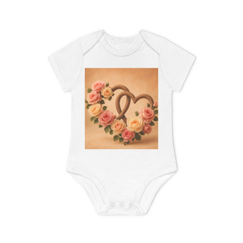 Enduring Love Blossoms - Baby Organic Short Sleeve Bodysuit