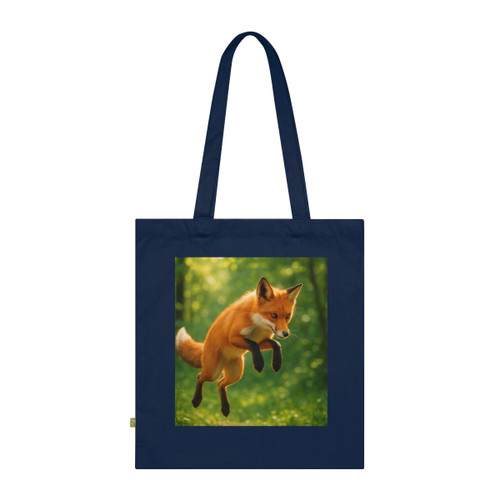 Whimsical Fox Tails - Organic Cotton Tote Bag Whimsical Fox Tails - Organic Cotton Tote Bag
