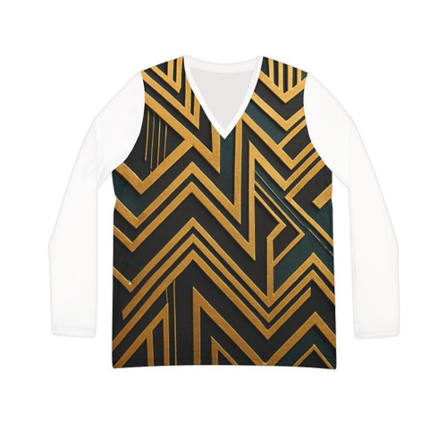 Opulent Geometry - Women's Long Sleeve V-neck Shirt (AOP) Opulent Geometry - Women's Long Sleeve V-neck Shirt (AOP)