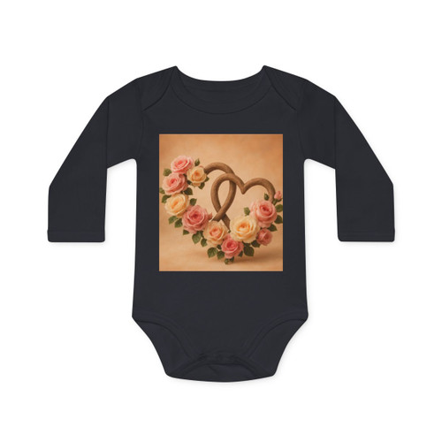 Enduring Love Blossoms - Baby Long-Sleeve Organic Bodysuit