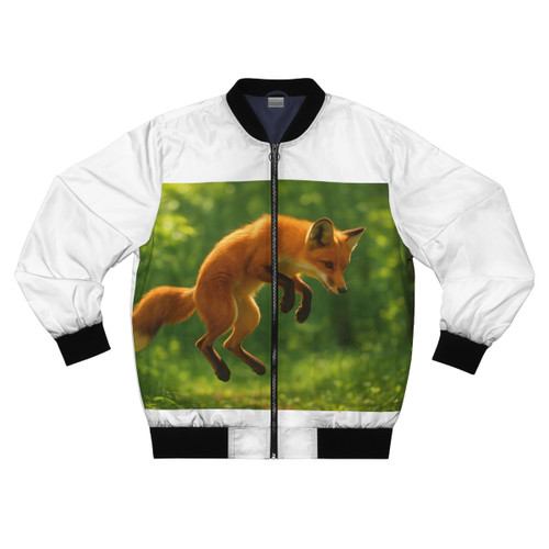 Whimsical Fox Tails - Men's Bomber Jacket (AOP) Whimsical Fox Tails - Men's Bomber Jacket (AOP)
