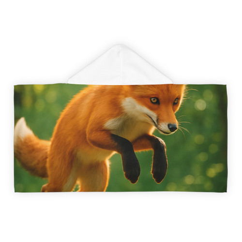 Whimsical Fox Tails - Youth Hooded Towel