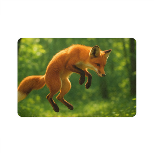 Whimsical Fox Tails - Pet Food Mat (12x18)