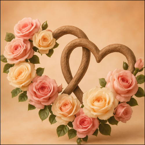 Enduring Love Blossoms - Custom Cut Acrylic Ornament