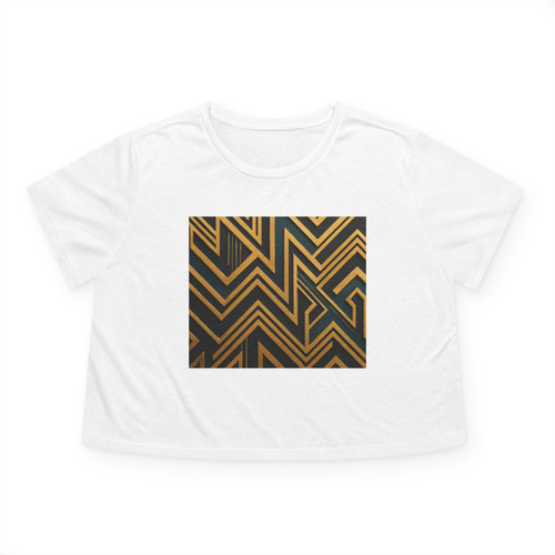 Opulent Geometry - Women's Flowy Cropped Tee Opulent Geometry - Women's Flowy Cropped Tee