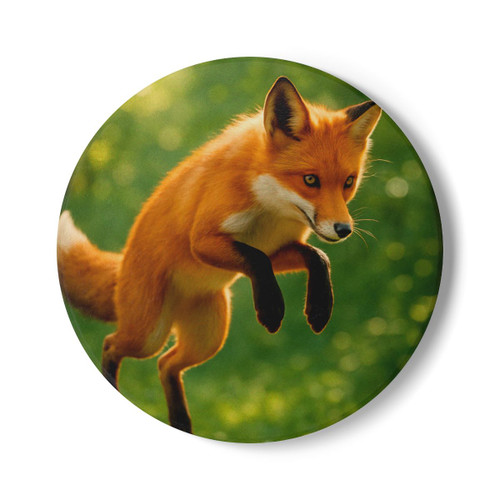 Whimsical Fox Tails - Ceramic Coaster