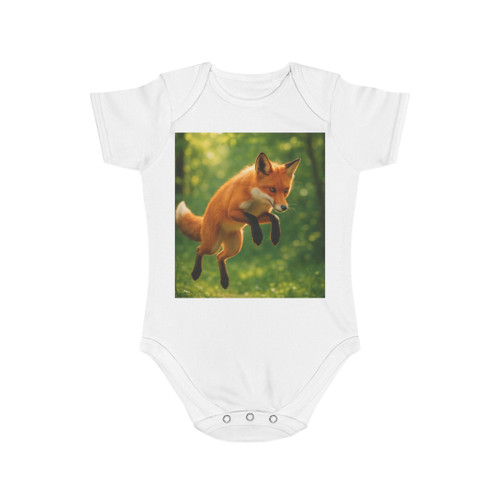 Whimsical Fox Tails - Short Sleeve Baby Bodysuit Whimsical Fox Tails - Short Sleeve Baby Bodysuit
