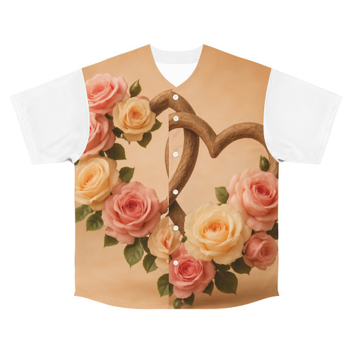 Enduring Love Blossoms - Men's Baseball Jersey (AOP) Enduring Love Blossoms - Men's Baseball Jersey (AOP)