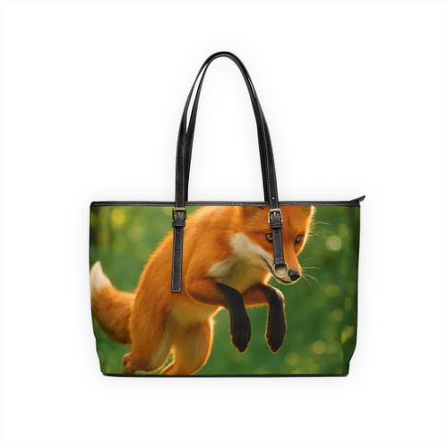 Whimsical Fox Tails - PU Leather Shoulder Bag Whimsical Fox Tails - PU Leather Shoulder Bag