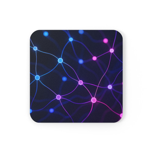 Digital Mindscape - Cork Back Coaster Digital Mindscape - Cork Back Coaster