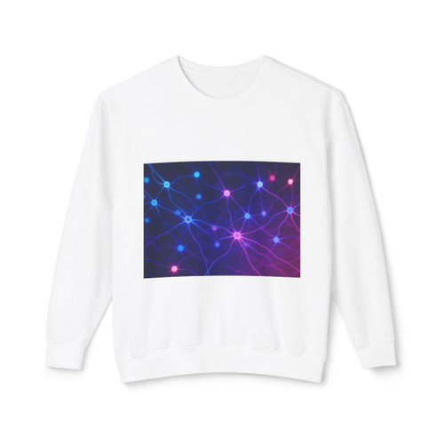 Digital Mindscape - Unisex Lightweight Crewneck Sweatshirt Digital Mindscape - Unisex Lightweight Crewneck Sweatshirt