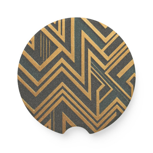Opulent Geometry - Soapstone Car Coaster