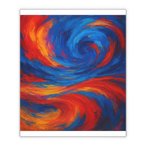 Palette of Dreams - Gift Wrapping Paper Sheets, 1pc