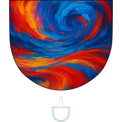 Palette of Dreams - Bamboo Pizza Board (Engraving)