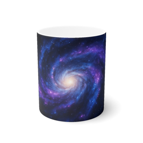 Galactic Symphony - White Ceramic Mug, 11oz and 15oz