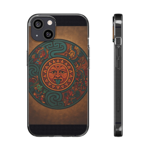 Sunstone Embrace - Clear Silicone Phone Cases