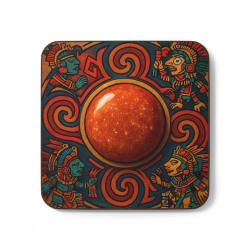 Sunstone Embrace - Hardboard Back Coaster