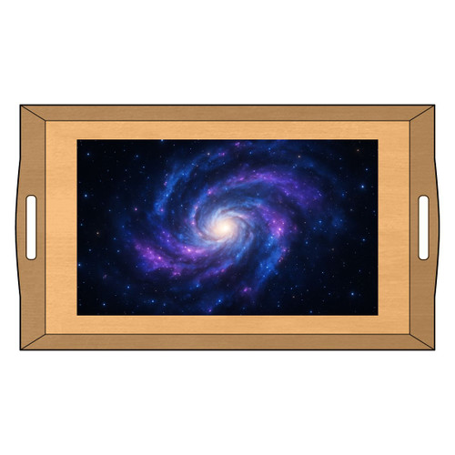 Galactic Symphony - Bamboo Serving Tray (Engraving)