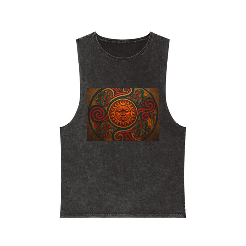 Sunstone Embrace - Unisex Stonewash Tank Top Sunstone Embrace - Unisex Stonewash Tank Top