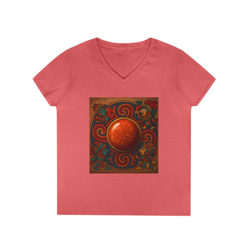 Sunstone Embrace - Ladies' V-Neck T-Shirt