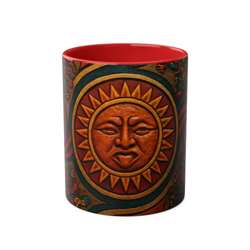 Sunstone Embrace - Two-Tone Coffee Mugs, 11oz