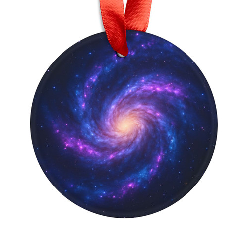 Galactic Symphony - Acrylic Ornament with Ribbon
