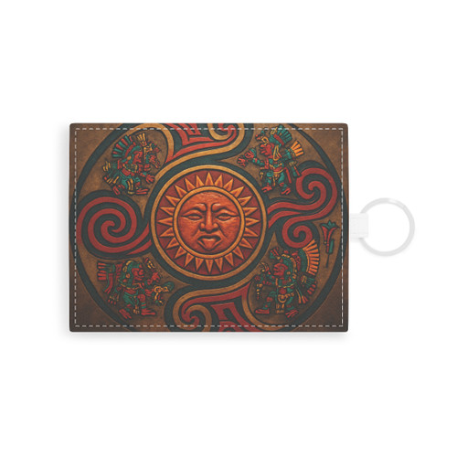 Sunstone Embrace - Saffiano Leather Card Holder