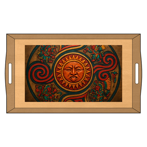 Sunstone Embrace - Bamboo Serving Tray (Engraving)
