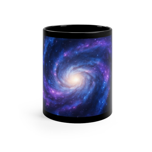 Galactic Symphony - Black Coffee Mug, 11oz