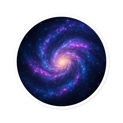 Galactic Symphony - Round Stickers, Indoor\Outdoor