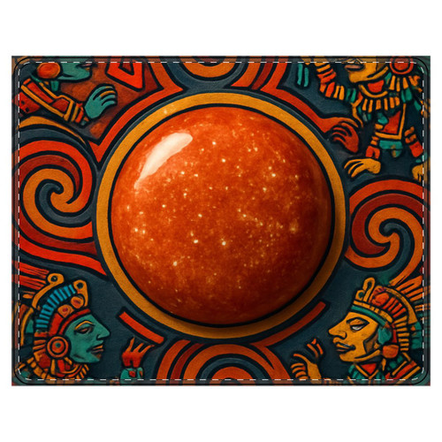 Sunstone Embrace - PU Leather Mouse Mat