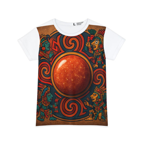 Sunstone Embrace - Women's Short Sleeve Shirt (AOP) Sunstone Embrace - Women's Short Sleeve Shirt (AOP)