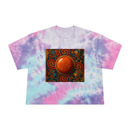 Sunstone Embrace - Women's Tie-Dye Crop Tee Sunstone Embrace - Women's Tie-Dye Crop Tee