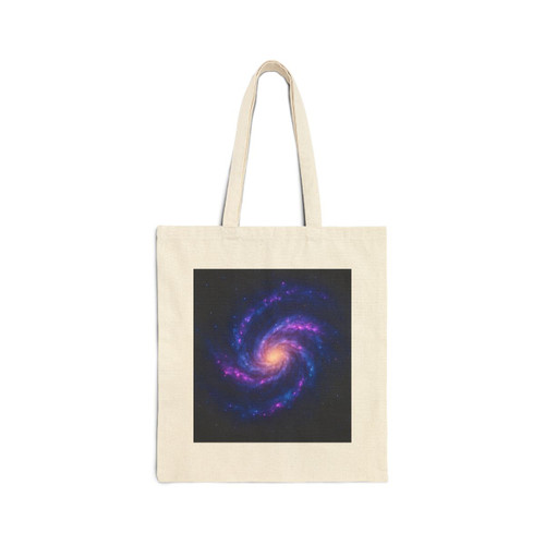 Galactic Symphony - Cotton Canvas Tote Bag Galactic Symphony - Cotton Canvas Tote Bag