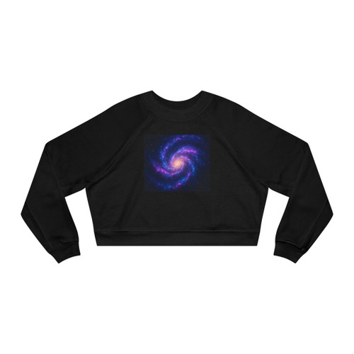 Galactic Symphony - Women's Cropped Fleece Pullover Galactic Symphony - Women's Cropped Fleece Pullover