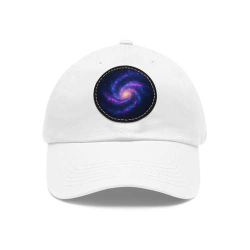 Galactic Symphony - Dad Hat with Leather Patch (Round)