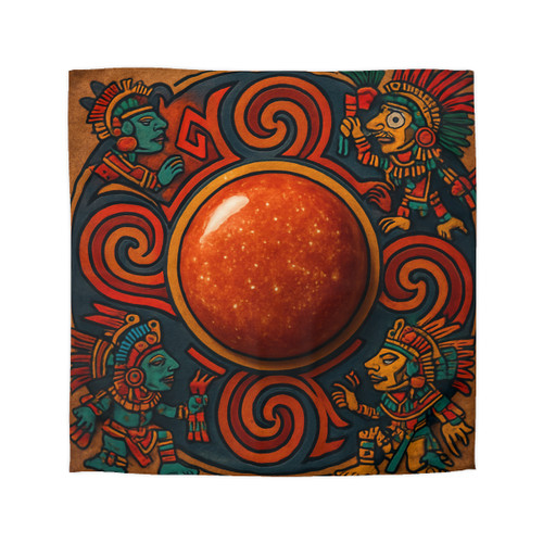 Sunstone Embrace - Microfiber Duvet Cover