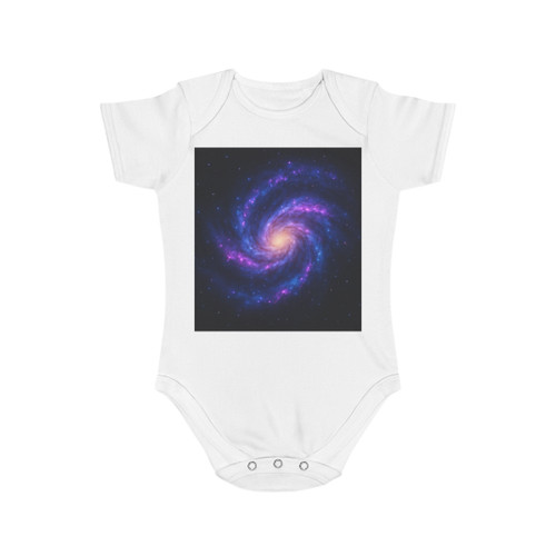 Galactic Symphony - Short Sleeve Baby Bodysuit