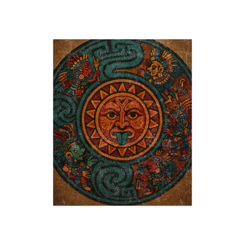 Sunstone Embrace - Crushed Velvet Blanket