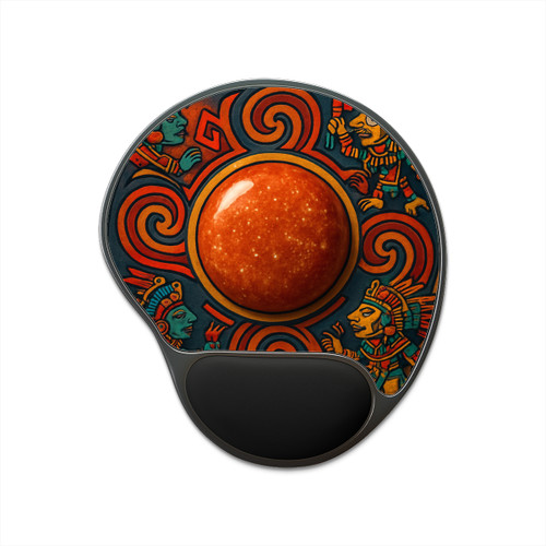 Sunstone Embrace - Mouse Pad With Wrist Rest
