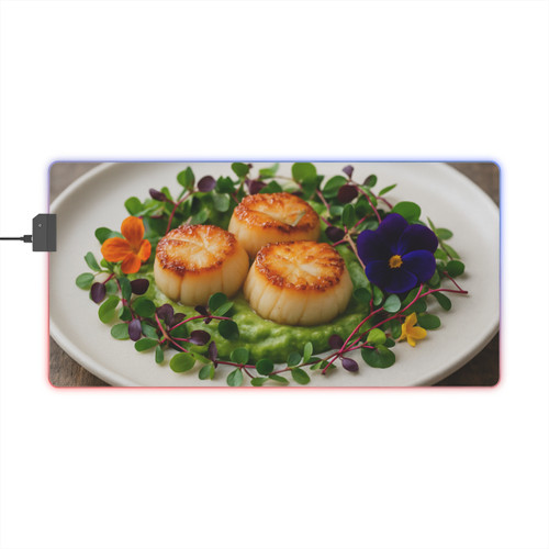Savory Elegance - LED Gaming Mouse Pad